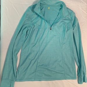 Blue quarter zip jacket